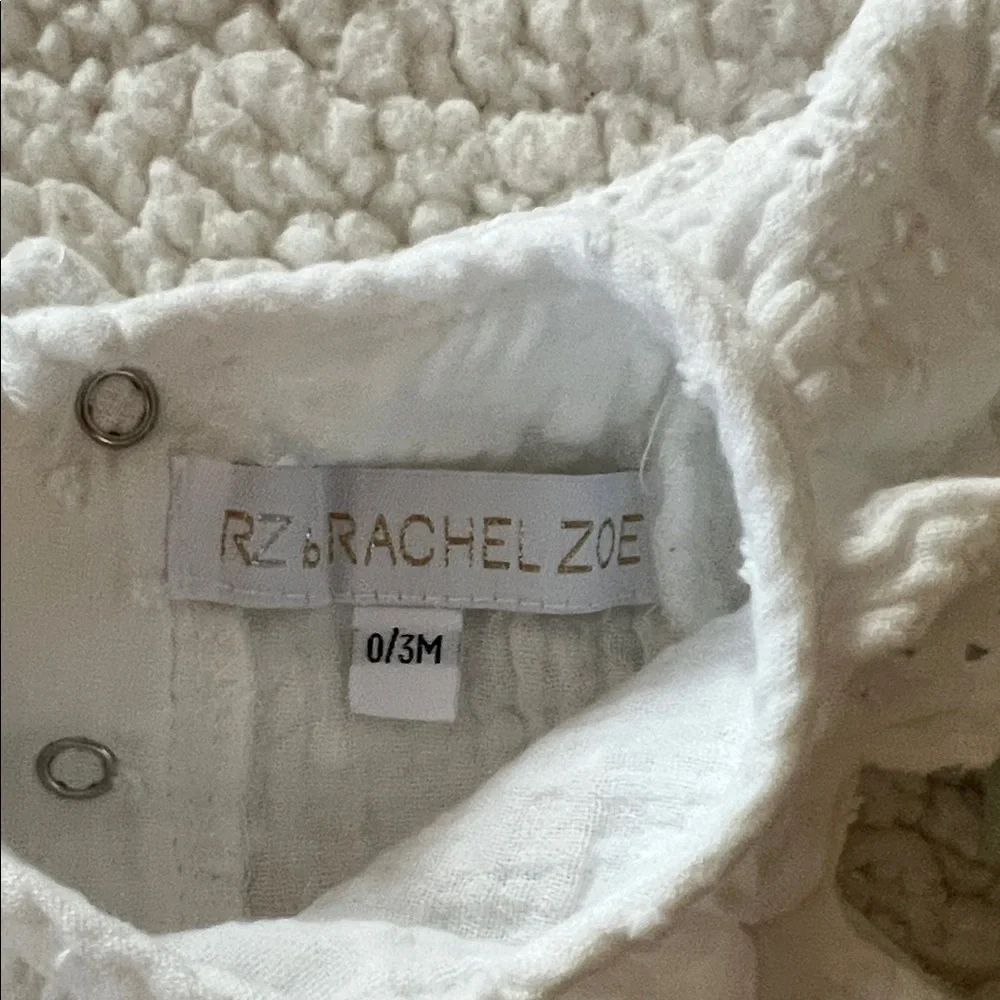 Rachel Zoe White and Green Baby Diaper Cover Set